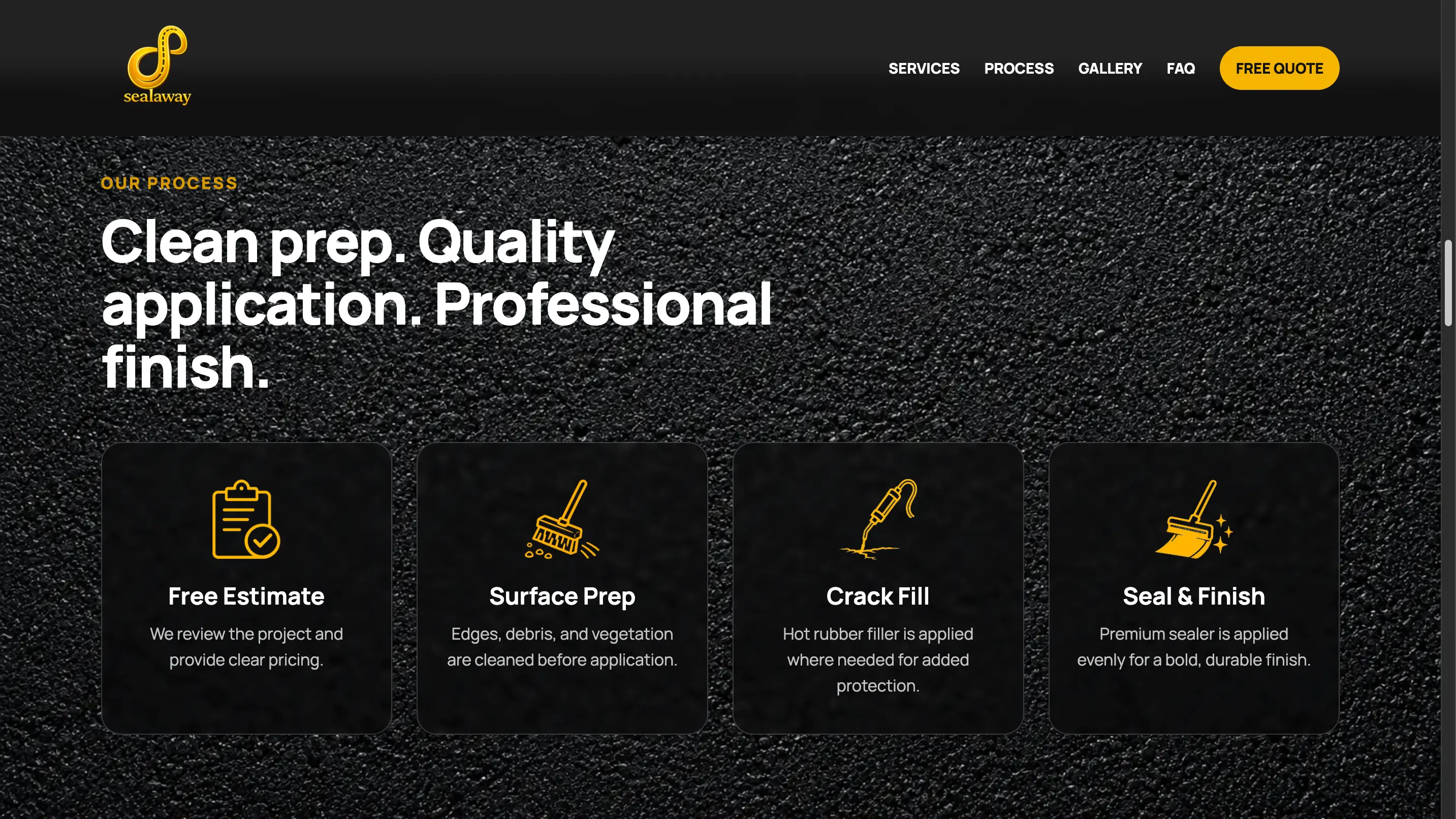 Sealaway process section preview