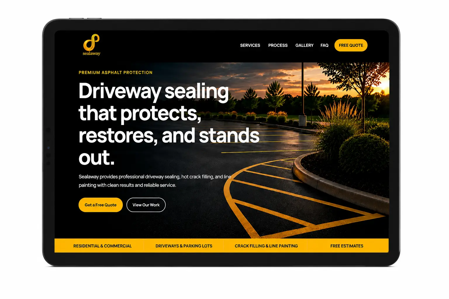 Sealaway tablet preview