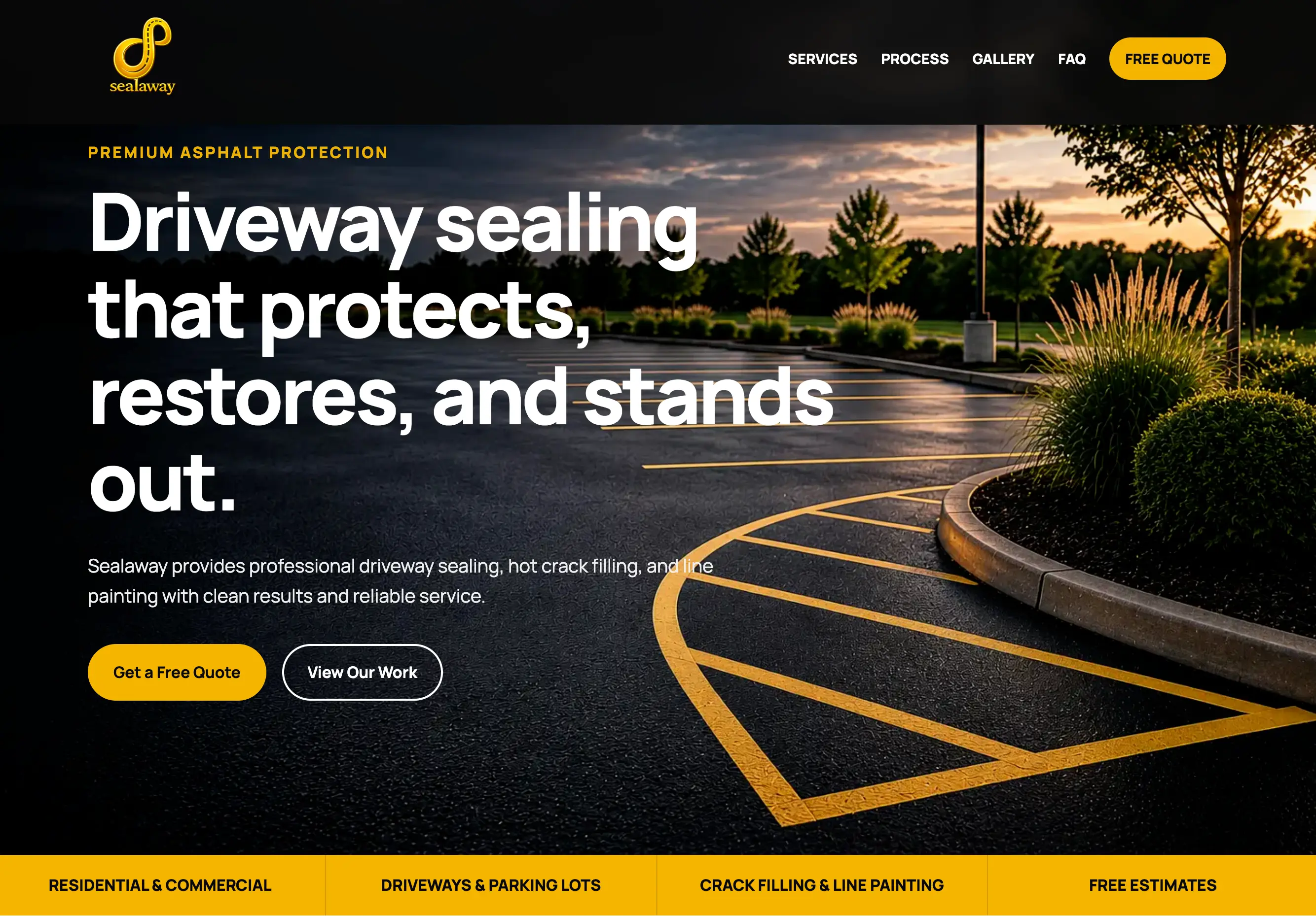 Sealaway homepage preview